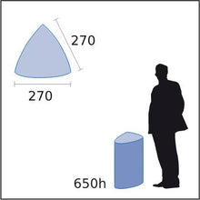 Load image into Gallery viewer, Small Round Triangle 650h &lt;br&gt; Ref: RT31000
